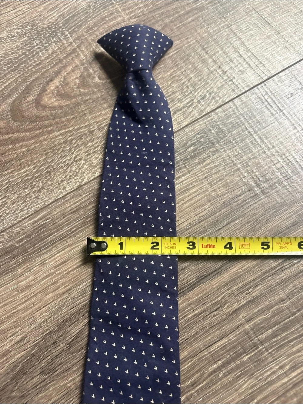 Kids Navy Polka Dot Tie